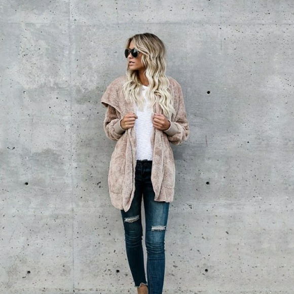 Womens Oversized Long Hoodie Cardigan NEW - Picture 3 of 5